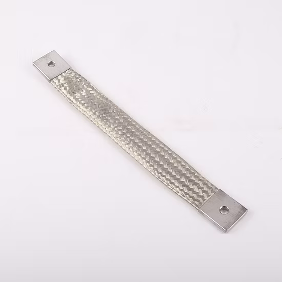 Braided Copper Grounding Strap, Flexible Electrical Copper Braided Connectors